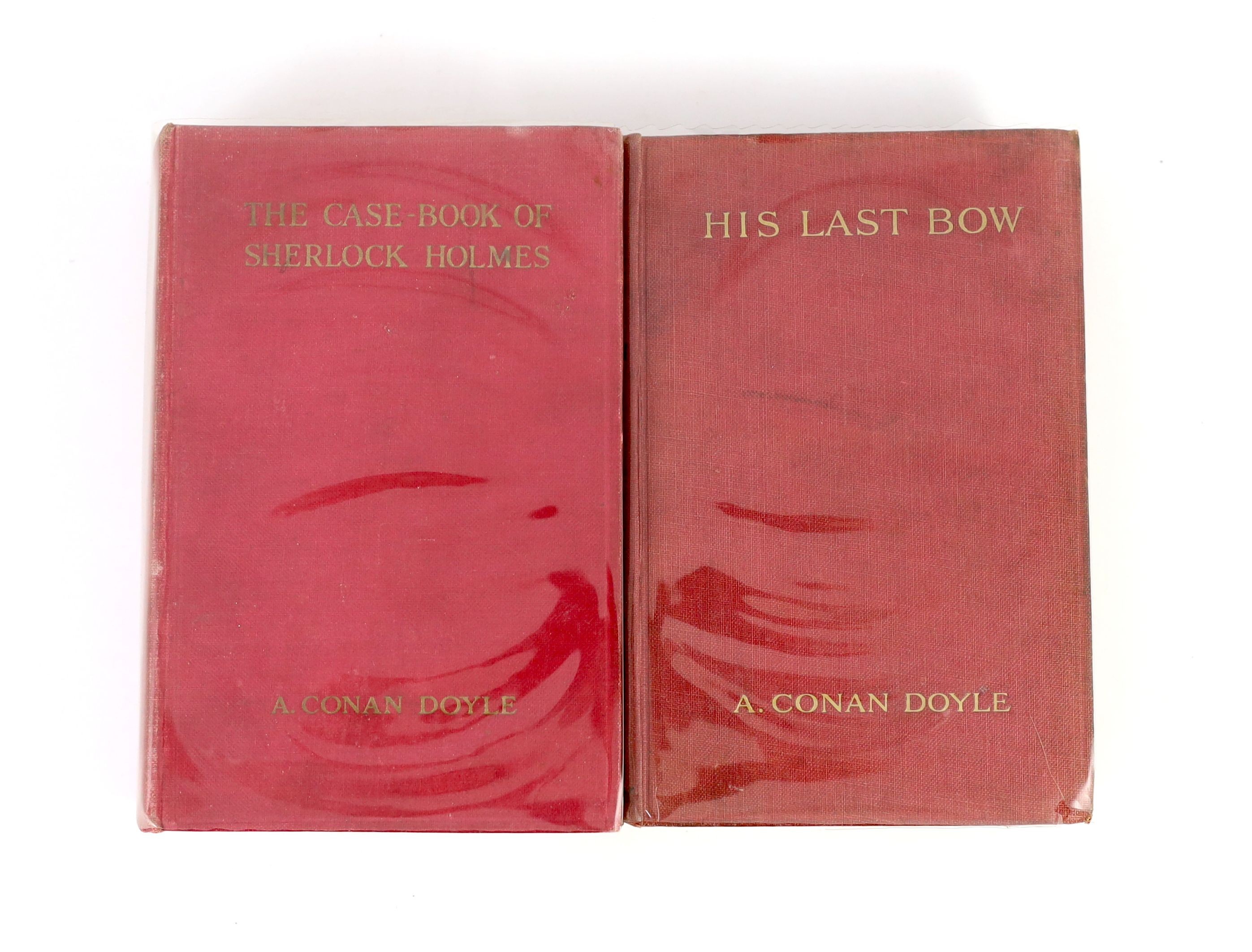 Doyle, Arthur Conan, Sir - His Last Bow, 1st edition, 8vo, original cloth gilt, John Murray, London, 1917 and The Case-Book of Sherlock Holmes, 1st edition, 8vo, original cloth gilt, John Murray, London, 1927 (2)